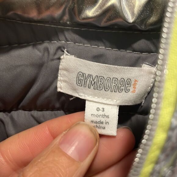 Gymboree Baby Metalic Silver puffy vest - Picture 6 of 11